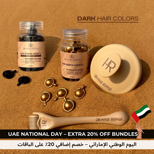 Hair Loss + Length Repair —Dark Hair Bundle | Bronze + Black + Tools (60pcs)