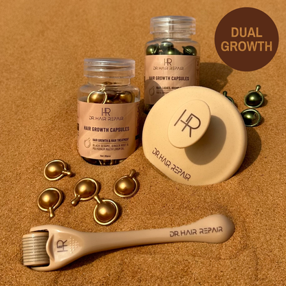 Growth Duo —Hair Loss + Overall Volume | Bronze + Green + Tools (60pcs)