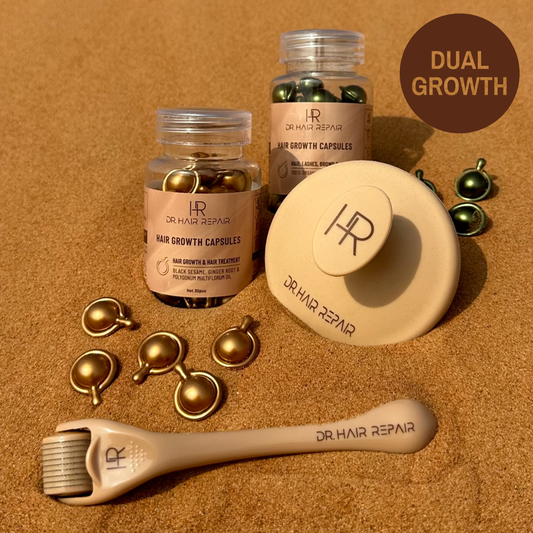Growth Duo —Hair Loss + Overall Volume | Bronze + Green + Tools (60pcs)